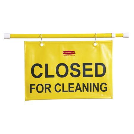 Rubbermaid&reg; "Closed For Cleaning" Hanging Safety Sign