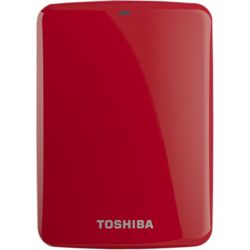 Toshiba Canvio Connect 2TB External USB 3.0 Portable Hard Drive, Red