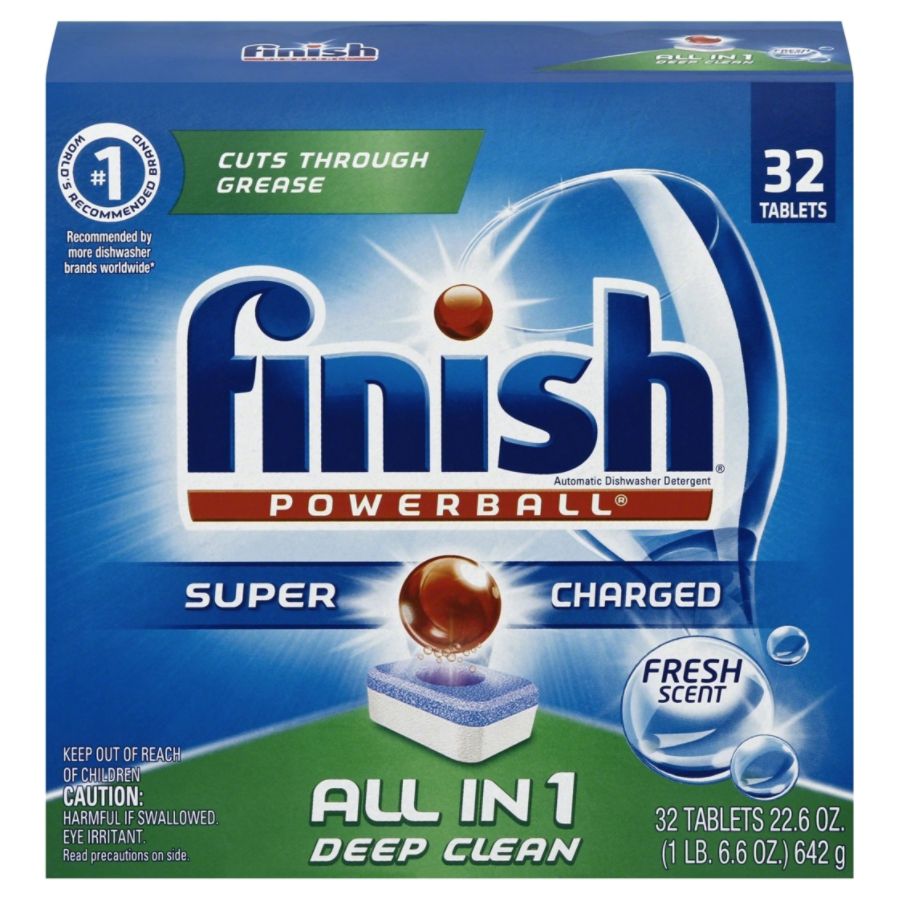 Finish&reg; Powerball&reg; Tablets, Fresh Scent, Carton Of 32