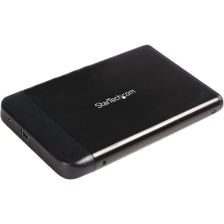 Startech.com InfoSafe 2.5in Black USB External Hard Drive Enclosure for SATA HDD
