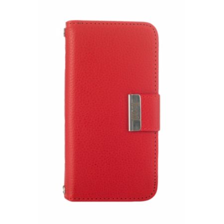 Kyasi Signature Phone Wallet Case For Samsung Galaxy S5, Red Hot