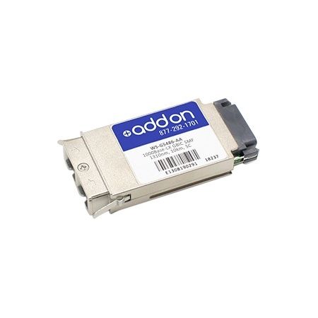AddOn Cisco WS-G5486 Compatible TAA Compliant 1000Base-LX GBIC Transceiver (SMF, 1310nm, 10km, SC)