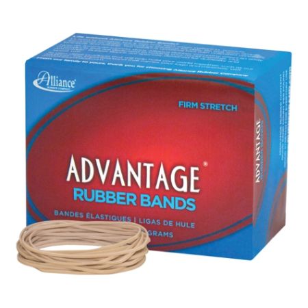 Alliance&reg; Advantage Rubber Bands, Size 19, 3 1/2" x 1/16", Natural, Box Of 1250
