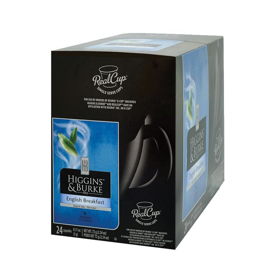 Higgins & Burke English Breakfast Tea RealCup&trade; Capsules, 2.54 Oz. Box Of 24
