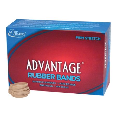 Alliance&reg; Advantage Rubber Bands, Size 30, 2" x 1/8", Natural, Box Of 1150