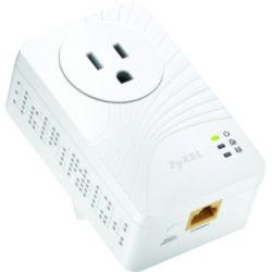 ZyXEL 200 Mbps Mini Powerline Pass-Thru Ethernet Adapter