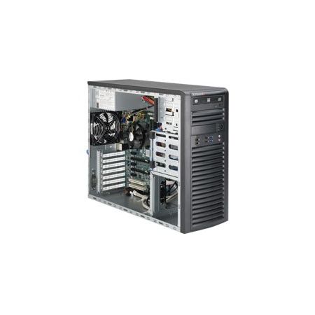 Supermicro SuperWorkstation 5038A-iL Barebone System - 3U Mid-tower - Intel C226 Express Chipset - Socket H3 LGA-1150 - 1 x Processor Support - Black