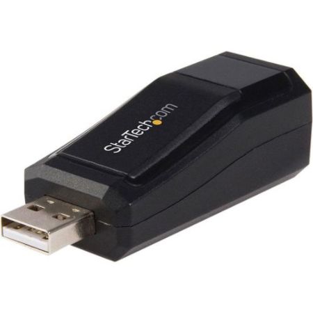 StarTech.com Compact Black USB 2.0 to 10/100 Mbps Ethernet Network Adapter