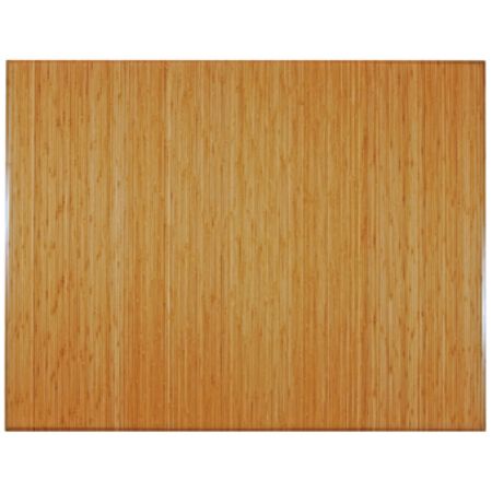 Anji Mountain Bamboo Tri-Fold Chair Mat, 47" x 60", 1/2" Thick, Natural