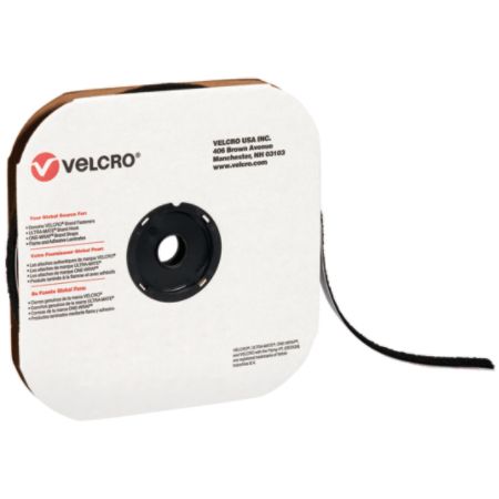 VELCRO&reg; Tape Loop, 3/4" x 75', Individual Strips, Black