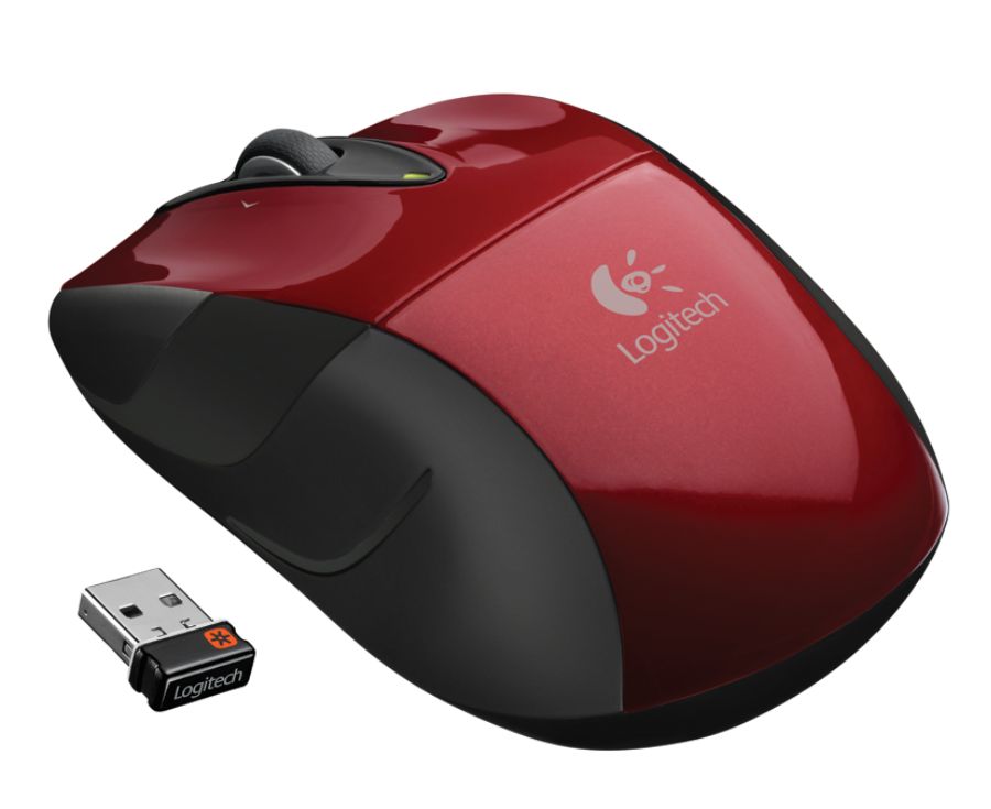 Logitech M525 Wireless Mouse Red