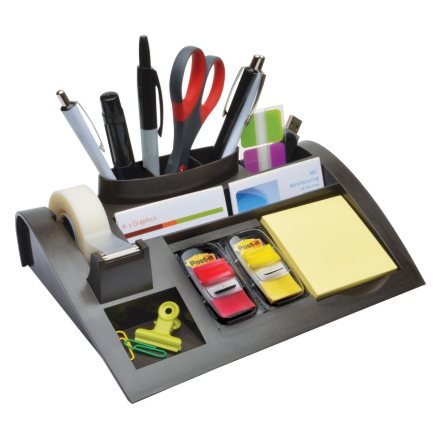 3M Weighted Desktop Dispenser And Organizer