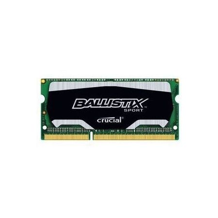 Crucial 4GB, Ballistix 204-pin SODIMM, DDR3 PC3-12800 Memory Module