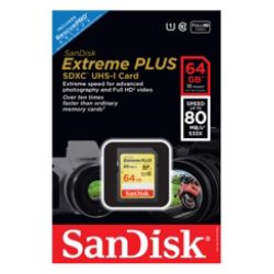 SanDisk&reg; Extreme Secure Digital Extended Capacity (microSDXC) Memory Card, 64GB