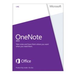Microsoft&reg; Office OneNote&reg; 2013, English Version, Product Key
