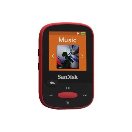SanDisk Clip Sport SDMX24-004G 4 GB Flash MP3 Player - Red