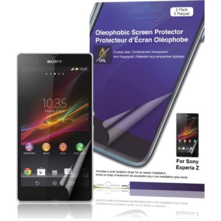 Green Onions Supply Crystal Oleophobic Screen Protector for Sony Xperia Z (2-Pack) Crystal
