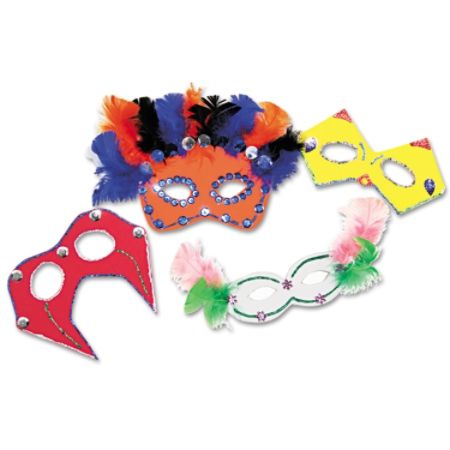 Chenille Kraft Creativity Street Mask Activity Kit, Set Of 24
