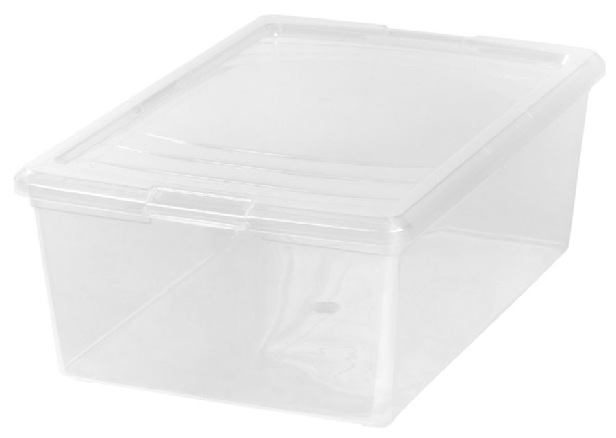 Iris Quart Snap Tight Clear Modular Container Letter Size Clear By 