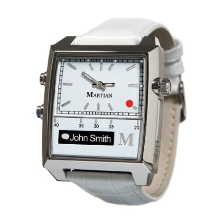 Martian Smartphone Watch, Passport Style MP100WSW, White