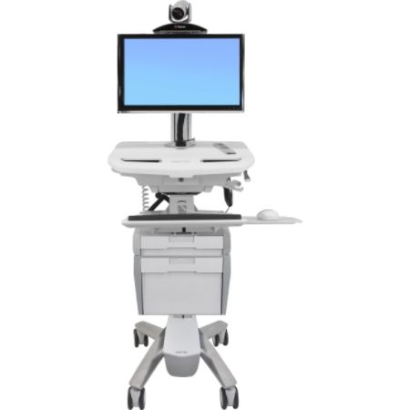 Ergotron StyleView Telepresence Cart, Single Monitor