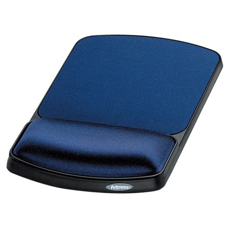 Fellowes&reg; Gel Wrist Rest/Mouse Pad, Sapphire