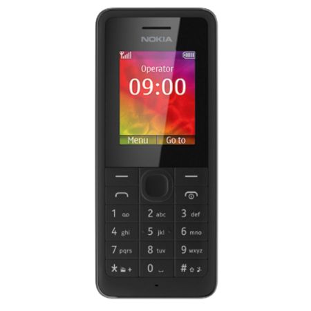 Nokia 106 Unlocked GSM Dual-Band Cell Phone With SMS And FM Radio, Black