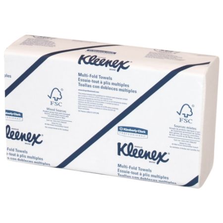 Kleenex&reg; 50% Recycled M-Fold Hand Towels, White, Case Of 1,200