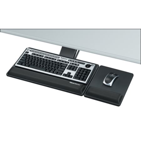 Fellowes&reg; Designer Suites&trade; Premium Keyboard Tray, black