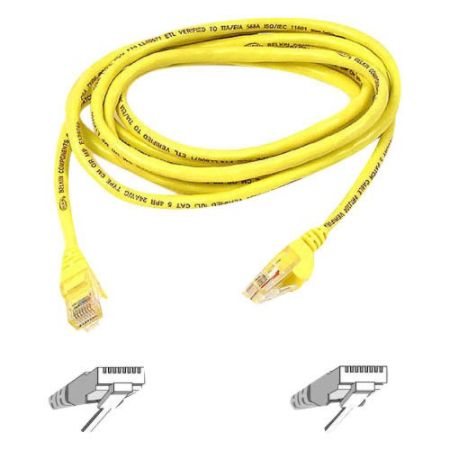 Belkin A3L980-07-YLW-S 7' Cat 6 Patch Cord