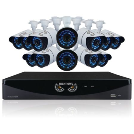 Night Owl B-F900-161-12 16-Channel Surveillance System With 12 High-Resolution Cameras