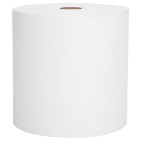 Scott&reg; 1-Ply Hard Roll Paper Towels, 8" x 800', 60% Recycled, White, Carton Of 12 Rolls