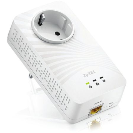 ZyXEL 600 Mbps Powerline Gigabit Pass-Thru Ethernet Adapter