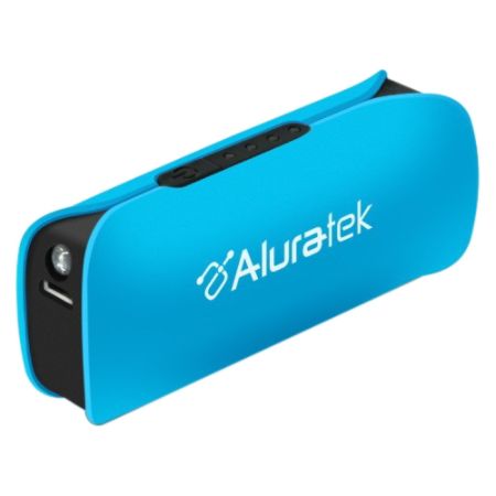 Aluratek Portable Battery Charger with LED Flashlight