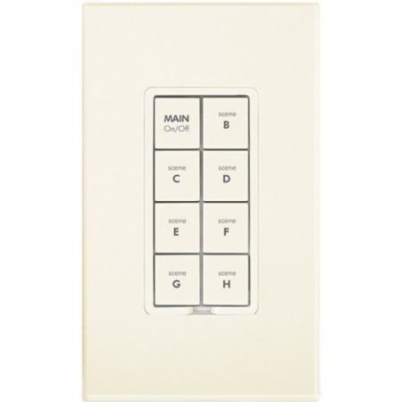 Insteon 2334-224 Keypad Dimmer Switch (Dual-Band), 8-Button, Almond