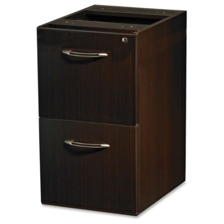 Mayline&reg; Aberdeen Pedestal Credenza, 27 1/2"H x 15 1/4"W x 20"D, Mocha