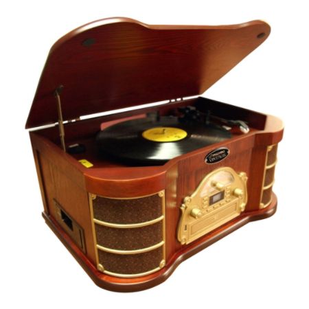 PyleHome VINTAGE PTCDS2UI Record/CD/Cassette Turntable