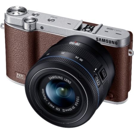 Samsung NX3000 20.3 Megapixel Mirrorless Camera with Lens - 20 mm - 50 mm - Brown