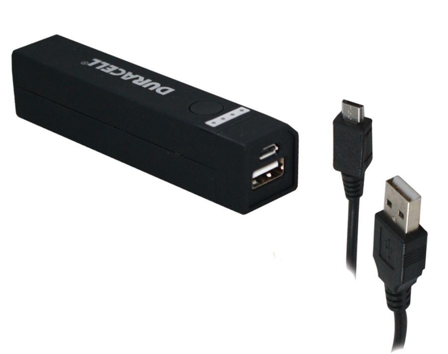 Duracell Portable Power Bank With 2600mAh