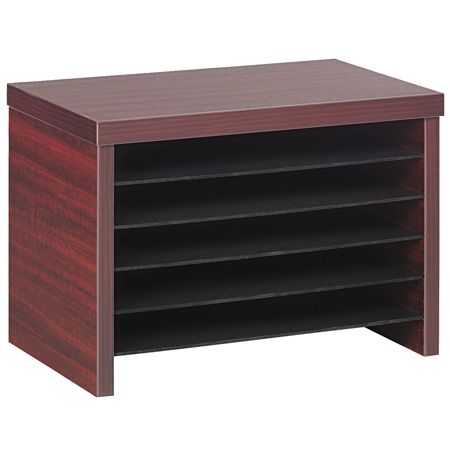 Alera&reg; Valencia Series Under-Counter File Organizer Shelf, 11"H x 16"W x 10"D, Mahogany