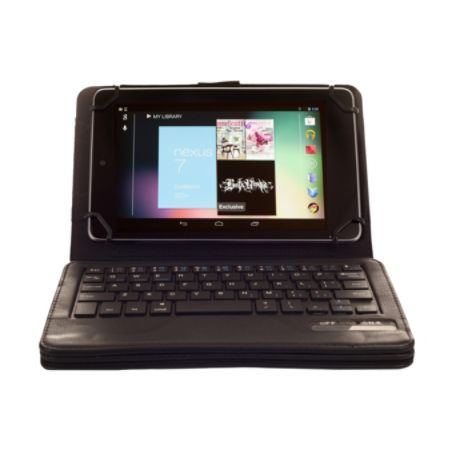 Kyasi Wireless Executive Bluetooth&reg; Universal Keyboard Folio Case, For 7 - 8" Tablets, Black, KY007U78