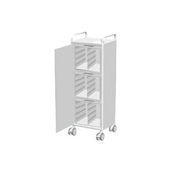 Rubbermaid 9M34-E3 Exchange Medical Cart with 3 Cassette