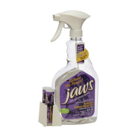 SKILCRAFT&reg; JAWS Bathroom Cleaner/Deodorizer Kit, Violet