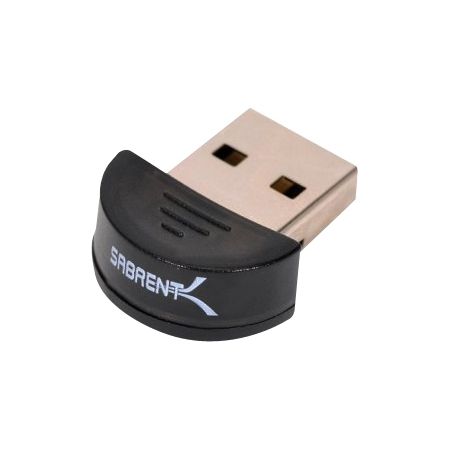 SABRENT BT-USBT Micro Wireless Bluetooth USB 2.0 Dongle - V2.0 (3Mbps Data Transfer)