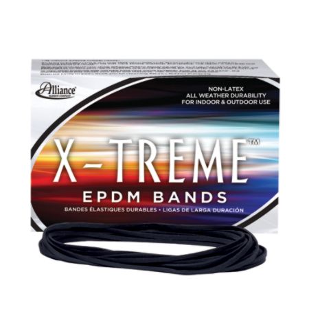 Alliance&reg; Rubber X-Treme&trade; File Bands, Black, 1 Lb Box