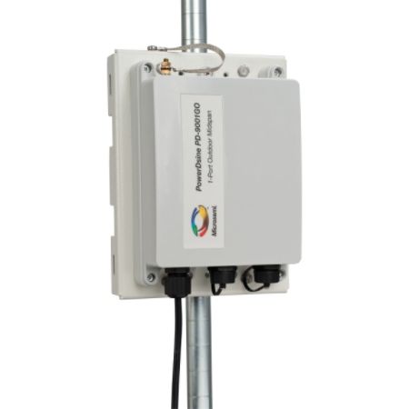 Microsemi Outdoor 1-port, 30W, 10/100/1000 BaseT Midspan, AC Input