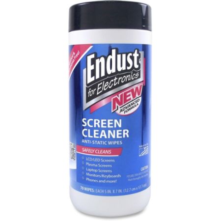 Endust For Electronics Screen Cleaner Wipes Pack Of 70 by Office Depot