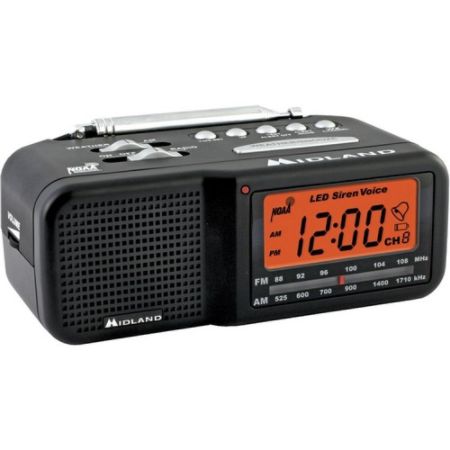 Midland Weather Alert Alarm Clock Radio