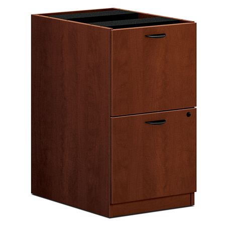 basyx&reg; by HON BL-Series 2-Drawer Pedestal File, 27 3/4"H x 15 5/8"W x 21 3/4"D, Medium Cherry