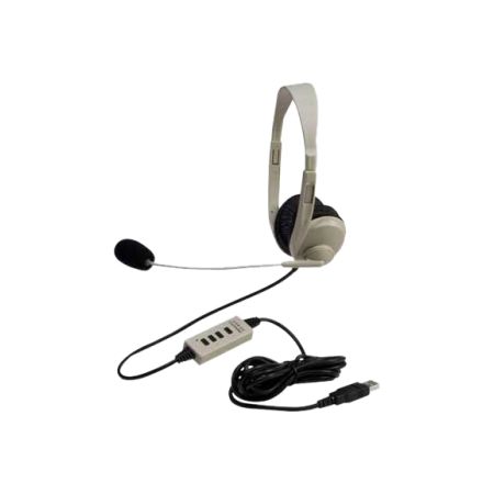 Califone 3064AV-USB Lightweight Multimedia Headset Via Ergoguys
